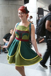 Leslie Aufancy in Boba Fett Dress