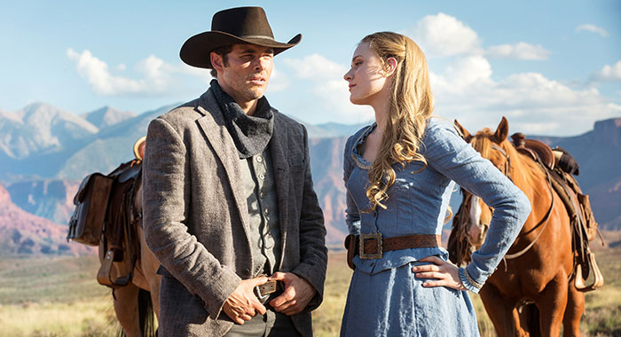 Westworld: James Marsden, Evan Rachel Wood (John P. Johnson/HBO)