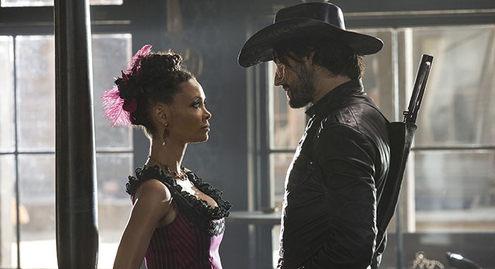 Westworld: Thandie Newton, Rodrigo Santoro (John P. Johnson/HBO)