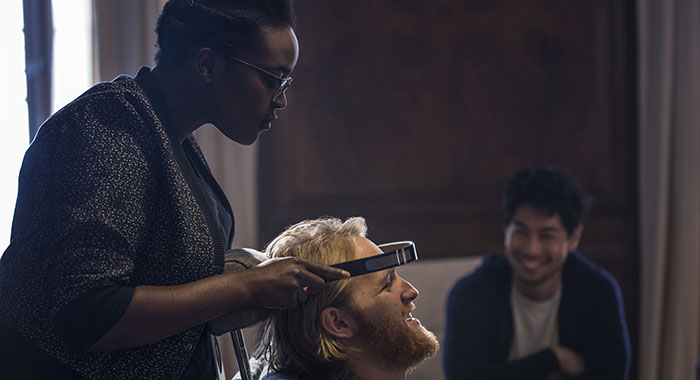 Black Mirror - Wunmi Mosaku, Wyatt Russell, Ken Yamamura (Laurie Sparham/Netflix)