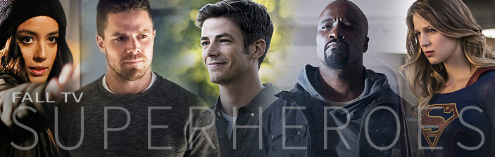 Agents of SHIELD (ABC), Arrow, The Flash (The CW), Luke Cage (Netflix), Supergirl (The CW)