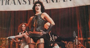 1975 musical comedy 'The Rocky Horror Picture Show' right to left, actors Richard O'Brien, Tim Curry and Patricia Quinn as Riff Raff, Dr Frank-N-Furter and Magenta respectively (Movie Poster Image Art/Getty Images)
