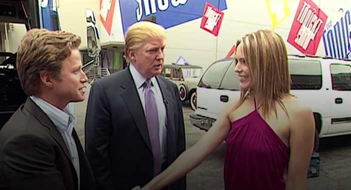 Billy Bush, Donald Trump, and Arianne Zucker (Access Hollywood)