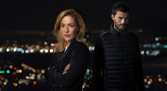 The Fall Gillian Anderson, Jamie Dornan (Netflix)