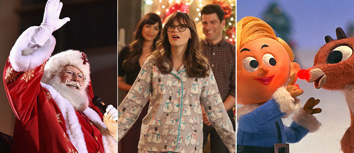 Hollywood Christmas Parade (Getty Images), New Girl (Fox), Rudolph the Red-Nosed Reindeer (Classic Media)