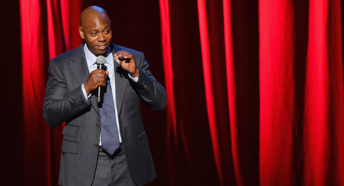 NEW YORK, NY - JUNE 19: A view of atmosphere outside as comedian/actor Dave Chappelle performs at Radio City Music Hall on June 19, 2014 in New York City. (Photo by Mike Coppola/Getty Images)