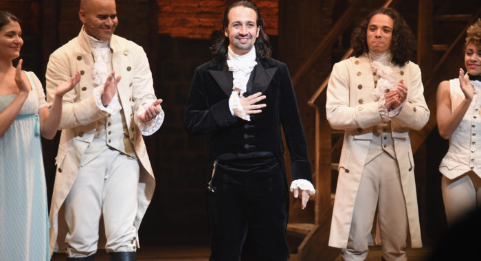 Phillipa Soo, Christopher Jackson, Lin-Manuel Miranda and Anthony Ramos (Nicholas Hunt/Getty Images)