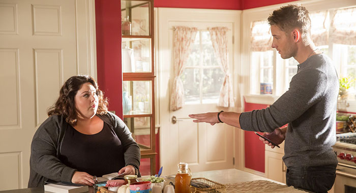 This Is Us - Chrissy Metz as Kate, Justin Hartley as Kevin (Ron Batzdorff/NBC)