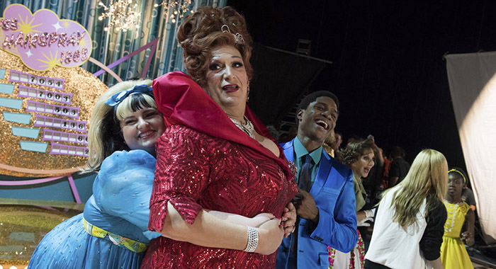 HAIRSPRAY LIVE! Maddie Baillio, Harvey Fierstein (Colleen Hayes/NBC)