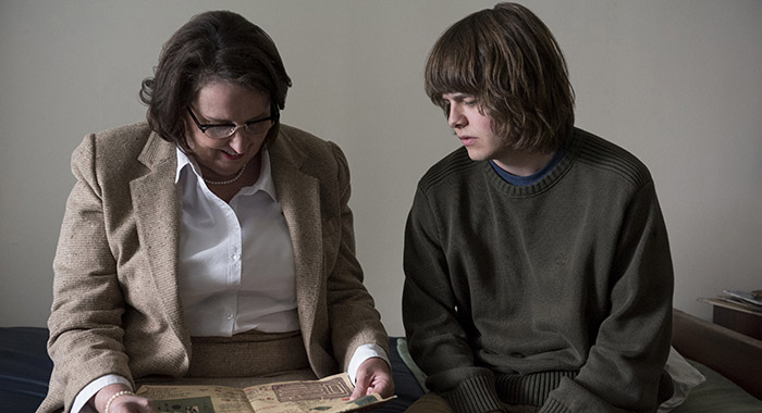 THE OA - (Left to Right) Phyllis Smith, Brendan Meyer (Myles Aronowitz/Netflix)