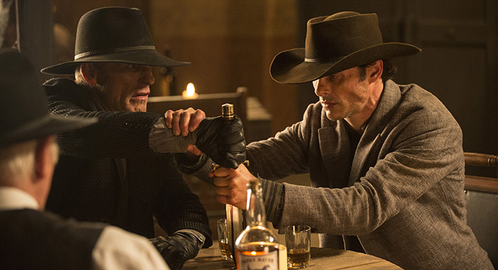 Westworld Episode 5: Anthony Hopkins, James Marsden. (John P. Johnson/HBO)