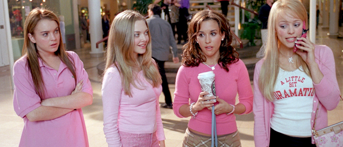 Lindsay Lohan, Amanda Seyfried, Lacey Chabert, and Rachel McAdams in Mean Girls (2004)