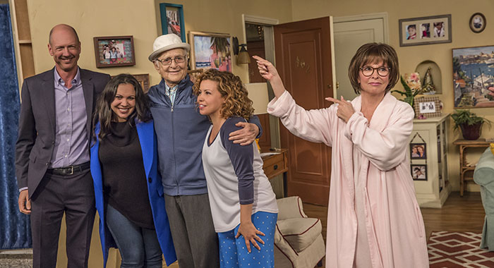 ONE DAY AT A TIME - Norman Lear and cast (Michael Yarish/Netflix)