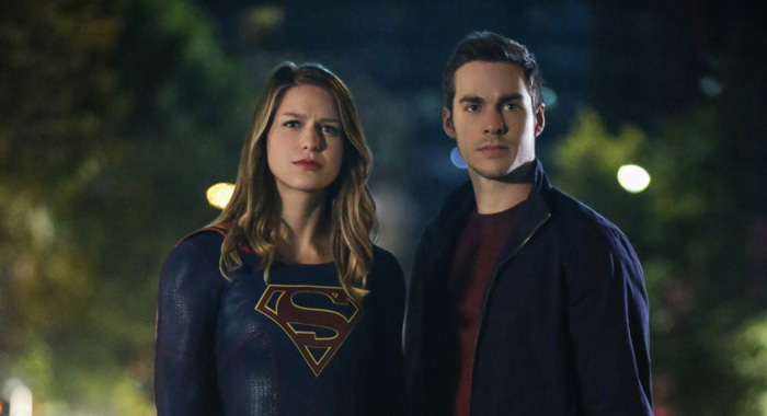 Melissa Benoist, Chris Wood (Bettina Strauss /The CW)