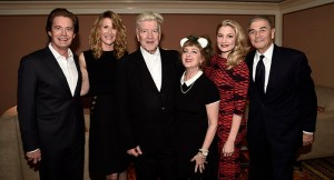 Kyle Maclachlan, Laura Dern, David Lynch, Kimmy Robertson, Madchen Amick and Robert Forster - Showtime TCA Winter Press Tour 2017 Twin Peaks Panel Jan. 9, 2017. (Dan Cohn/SHOWTIME)