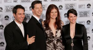 The cast of "Will & Grace" (L-R) actors Eric McCormack, Sean Hayes, Debra MEssing and Meghan Mullally (Kevin Winter/Getty Images)