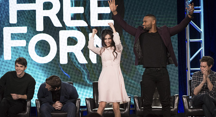 TCA WINTER PRESS TOUR 2017 - "Beyond" Session - The cast and executive producers of "Beyond" addressed the press at Disney | ABC Television Group's Winter Press Tour 2017. (Freeform/Image Group LA) JONATHAN WHITESELL, BURKELY DUFFIELD, DILAN GWYN, JEFF PIERRE, ADAM NUSSDORF (EXECUTIVE PRODUCER, "BEYOND”)