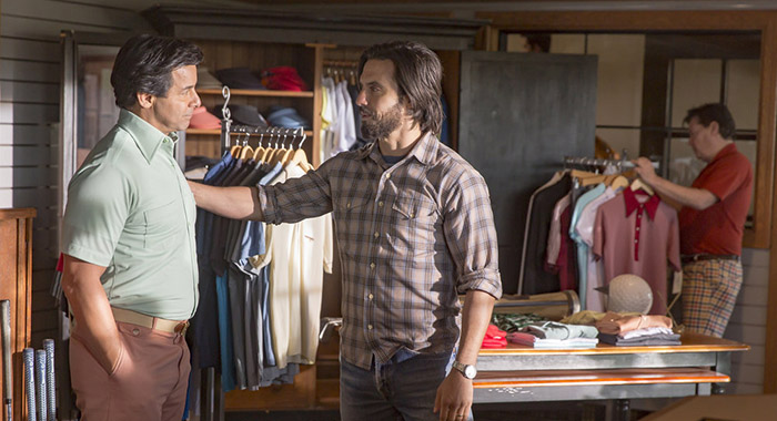 THIS IS US - John Huertas, Miguel, Milo Ventimiglia (Ron Batzdorff/NBC)