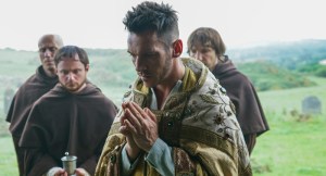 Jonathan Rhys Meyers as Bishop Heahmund in Vikings (Jonathan Hession/History)
