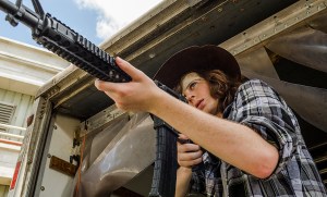 Chandler Riggs in ep 707 The Walking Dead (Gene Page/AMC)