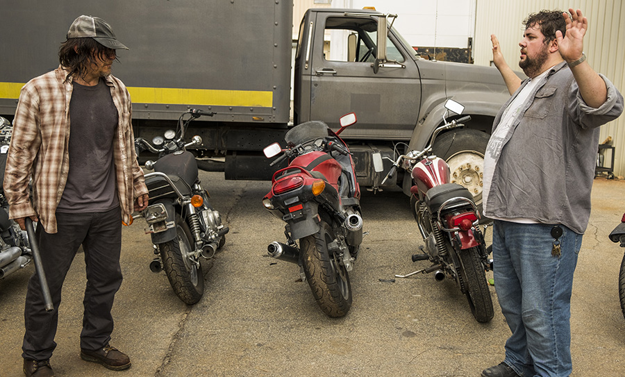 Norman Reedus, Joshua Hoover in ep 708 The Walking Dead (Gene Page/AMC)