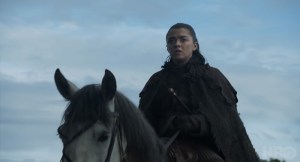 Maisie Williams as Arya Stark in Game of Thrones season 7 trailer 2 screencap (HBO)