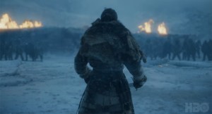 Kit Harington as Jon Snow in Game of Thrones season 7 trailer 2 screencap (HBO)