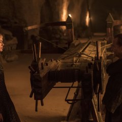 Game of Thrones, season 7: Lena Headey as Cersei Lannister and Anton Lesser as Qyburn (Macall B. Polay /HBO)