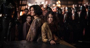 Game of Thrones, s7ep3 - Indira Varma as Ellaria Sand and Rosabell Laurenti Sellers as Tyene Sand – Photo: Helen Sloan/HBO
