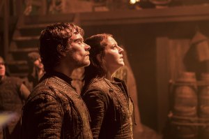 Game of Thrones, season 7:Alfie Allen as Theon Greyjoy and Gemma Whelan as Yara Greyjoy – Photo: Helen Sloan/HBO