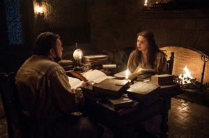 John Bradley as Samwell Tarly and Hannah Murray as Gilly - Game of Thrones season 7, episode 5 (Helen Sloan/HBO)