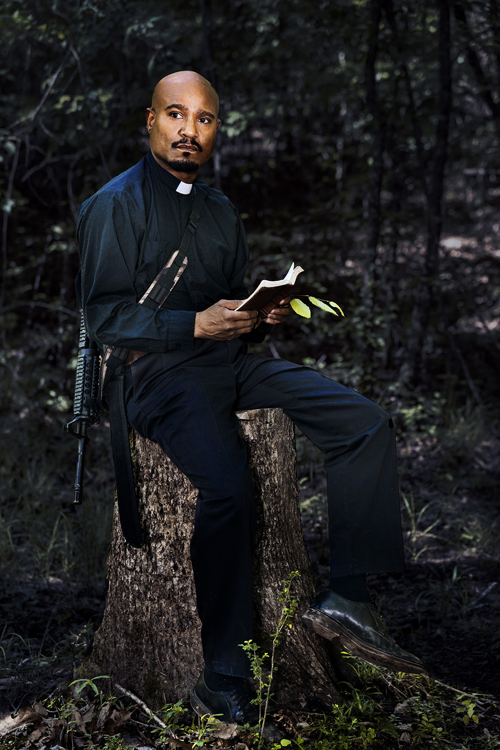Seth Gilliam as Father Gabriel Stokes - The Walking Dead _ Season 8, Gallery - Photo Credit: Alan Clarke/AMC