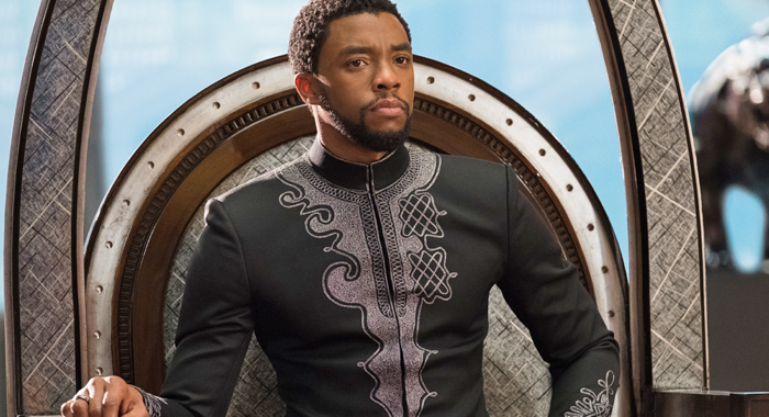 Chadwick Boseman as T'Challa/Black Panther in Black Panther