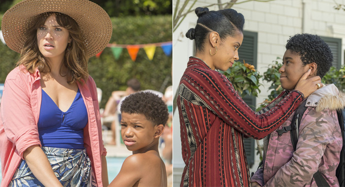 This Is Us - Mandy Moore, Lonnie Chavis; Susan Kelechi Watson, Lyric Ross (Ron Batzdorff/NBC)