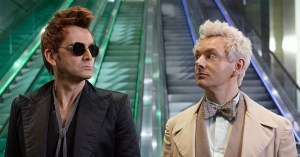<em>Good Omens</em> First Look: Author Neil Gaiman, Stars David Tennant and Michael Sheen on Upcoming Fantasy Series