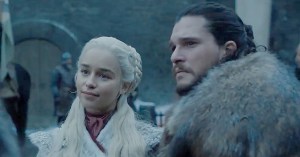 Game of Thrones season 8 teaser 1 screencap: Daenerys Targaryen (Emilia Clarke) and Jon Snow (Kit Harington) - (HBO)