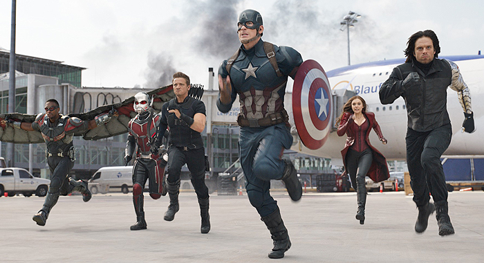 Airport battle from Captain America: Civil War