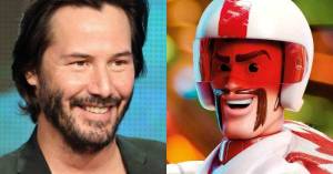 Keanu Reeves Even Got a Workout Voicing <em>Toy Story 4</em>