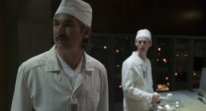 Chernobyl, Episode 1, debut 5/6/19: Paul Ritter, Robert Emms. photo: Liam Daniel/HBO