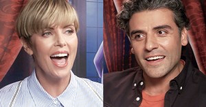 <em>The Addams Family</em>‘s Charlize Theron and Oscar Isaac Play “Name the Review”