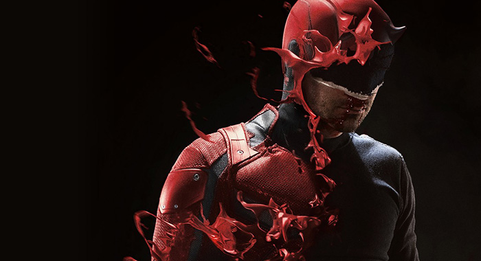 Charlie Cox in Marvel's Daredevil key art (Netflix)