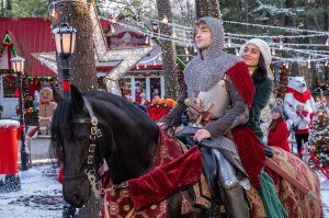 The Knight Before Christmas SEASON All PHOTO CREDIT Brooke Palmer PICTURED Vanessa Hudgens, Josh Whitehouse