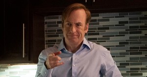 Bob Odenkirk as Jimmy McGill, Rhea Seehorn as Kim Wexler - Better Call Saul _ Season 5, Episode 1 - Photo Credit: Warrick Page/AMC/Sony Pictures Television
