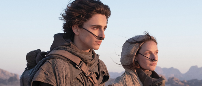 Timothee Chalamet and Rebecca Ferguson in Dune