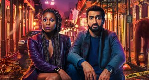 Issa Rae and Kumail Nanjiani in movie The Lovebirds keyart