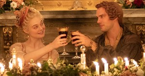 Elle Fanning and Nicholas Hoult inThe Great -- "The Beard" - Episode 102