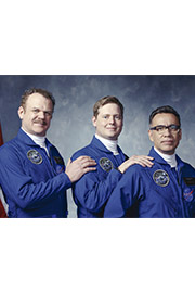 John C. Reilly, Tim Heidecker, and Fred Armisen in MOONBASE 8