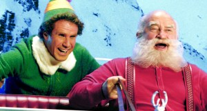 Will Ferrell and Ed Asner in Elf (2003)