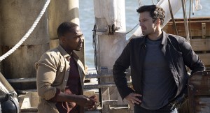 Anthony Mackie anad Sebastian Stan in The Falcon and the Winter Soldier