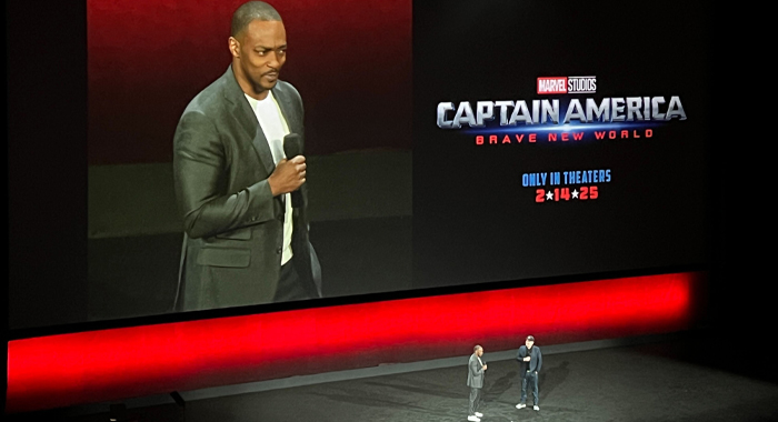 Anthony Mackie and Kevin Feige present Captain America: Brave New World at CinemaCon 2024